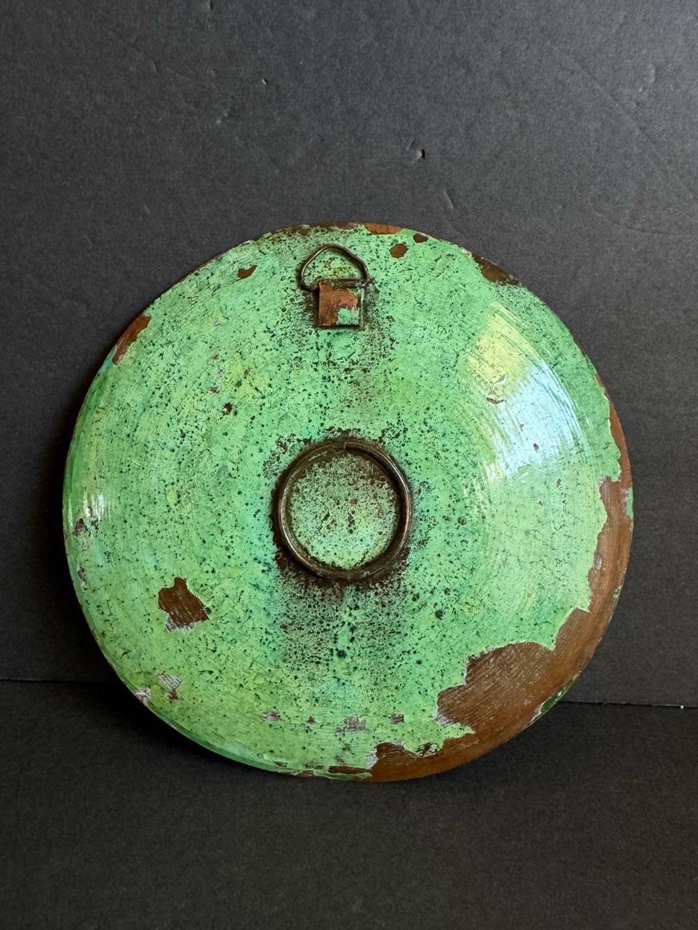 Vintage Peruvian Wall Plate Silver & Copper Mixed Media Decorative Handmade - Picture 8 of 11
